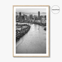 Austin Skyline Black and White Fine Art Photo Print, Texas, USA Poster, Wall Decor