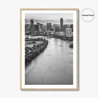 Austin Skyline Black and White Fine Art Photo Print, Texas, USA Poster, Wall Decor