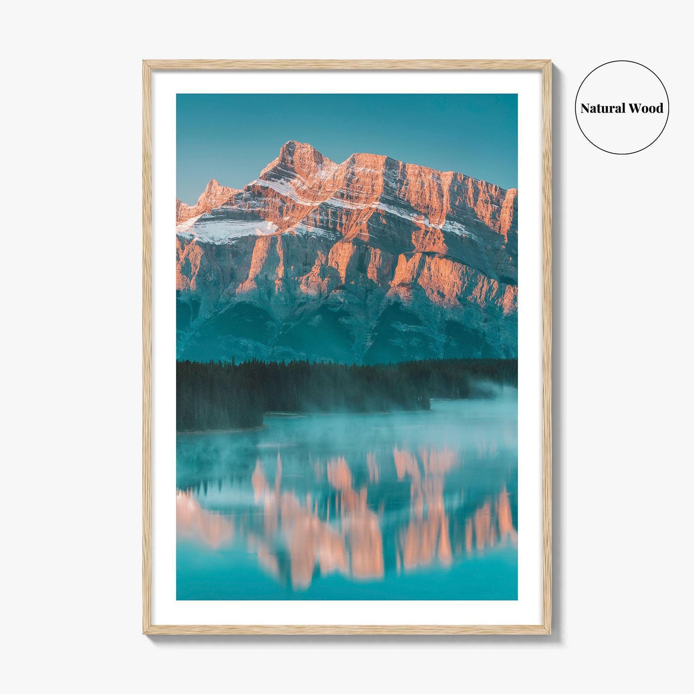Banff National Park Fine Art Photo Print, Two Jack Lake, Alberta Canada Wall Poster