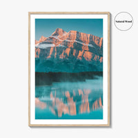 Banff National Park Fine Art Photo Print, Two Jack Lake, Alberta Canada Wall Poster
