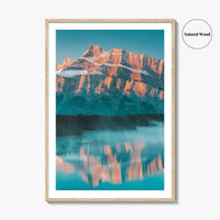 Banff National Park Fine Art Photo Print, Two Jack Lake, Alberta Canada Wall Poster