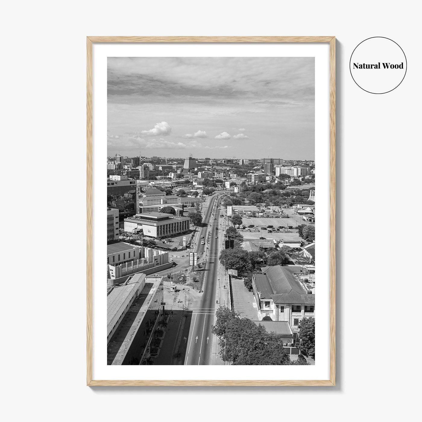 Accra Black and White Fine Art Photo Print, Ghana Central Poster, West Africa Decor