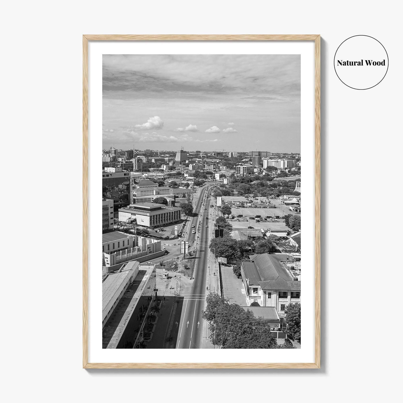 Accra Black and White Fine Art Photo Print, Ghana Central Poster, West Africa Decor