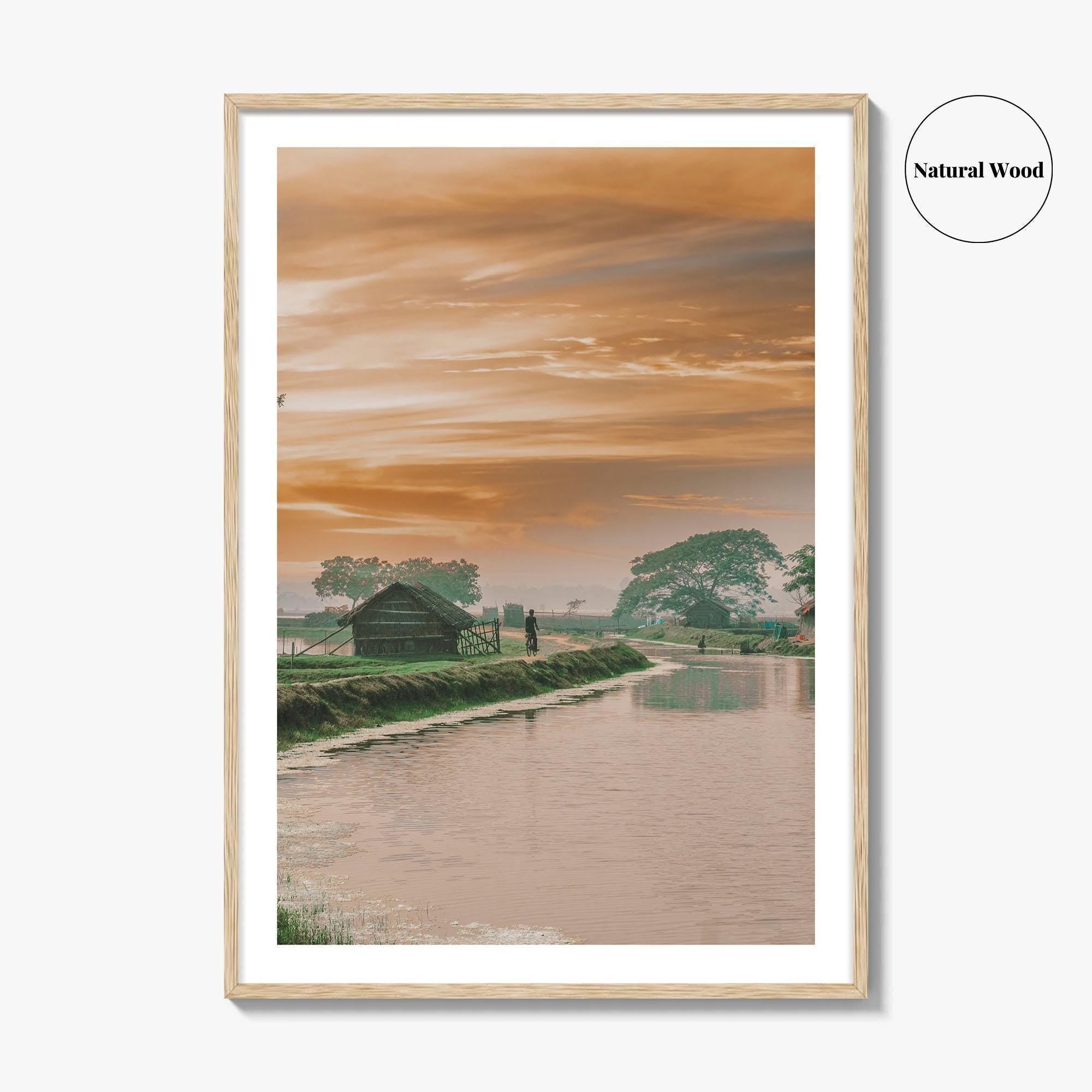 Bangladesh Fine Art Photo Print, Village Wall Decor, Rural Poster, Asia
