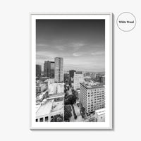 Birmingham Alabama Skyline Black and White Fine Art Photo Print, City, Alabama Poster