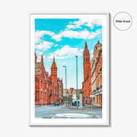 Birmingham England Fine Art Photo Print, Methodist Central Hall, Victoria Law Courts, UK Poster