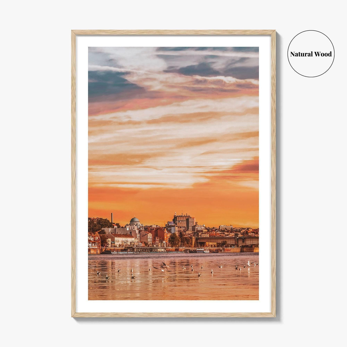 Belgrade Skyline Fine Art Photo Print, Sava River, Serbia, Beograd, Wall Poster