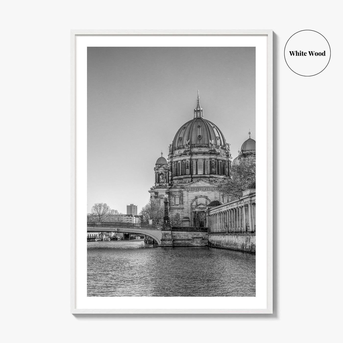 Berlin Black and White Fine Art Photo Print, Berliner Dom Museum Island Germany Poster