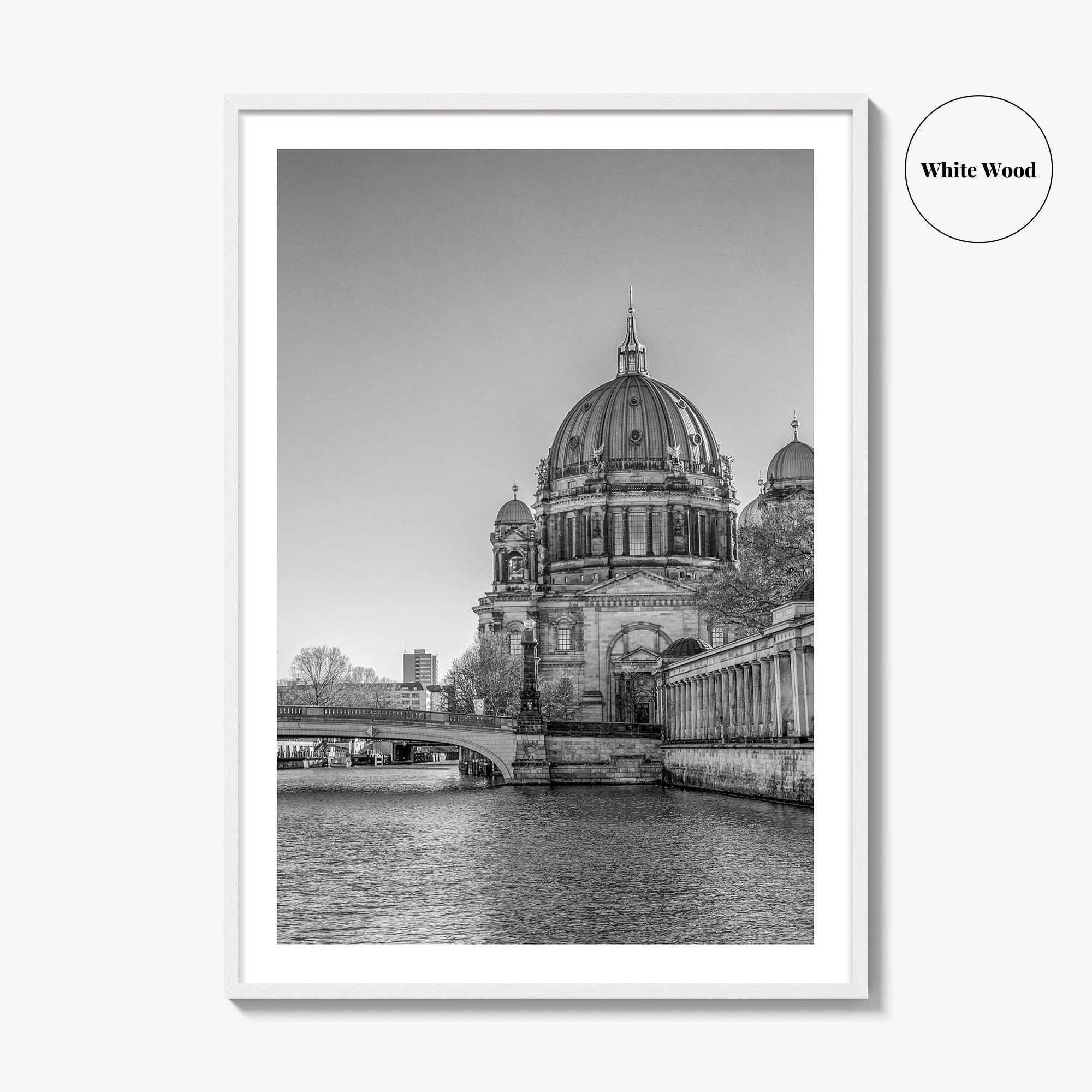 Berlin Black and White Fine Art Photo Print, Berliner Dom Museum Island Germany Poster