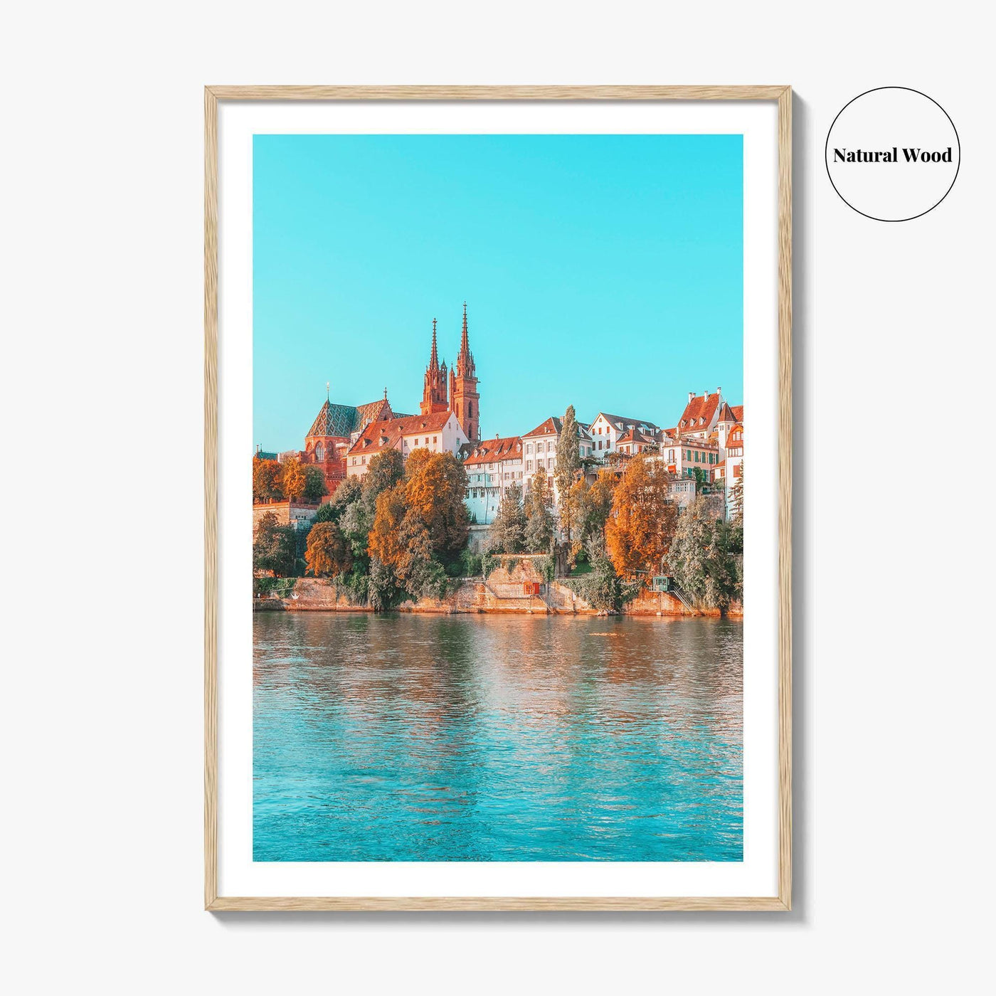 Basel Fine Art Photo Print, Basler Münster, Rhine River, Switzerland
