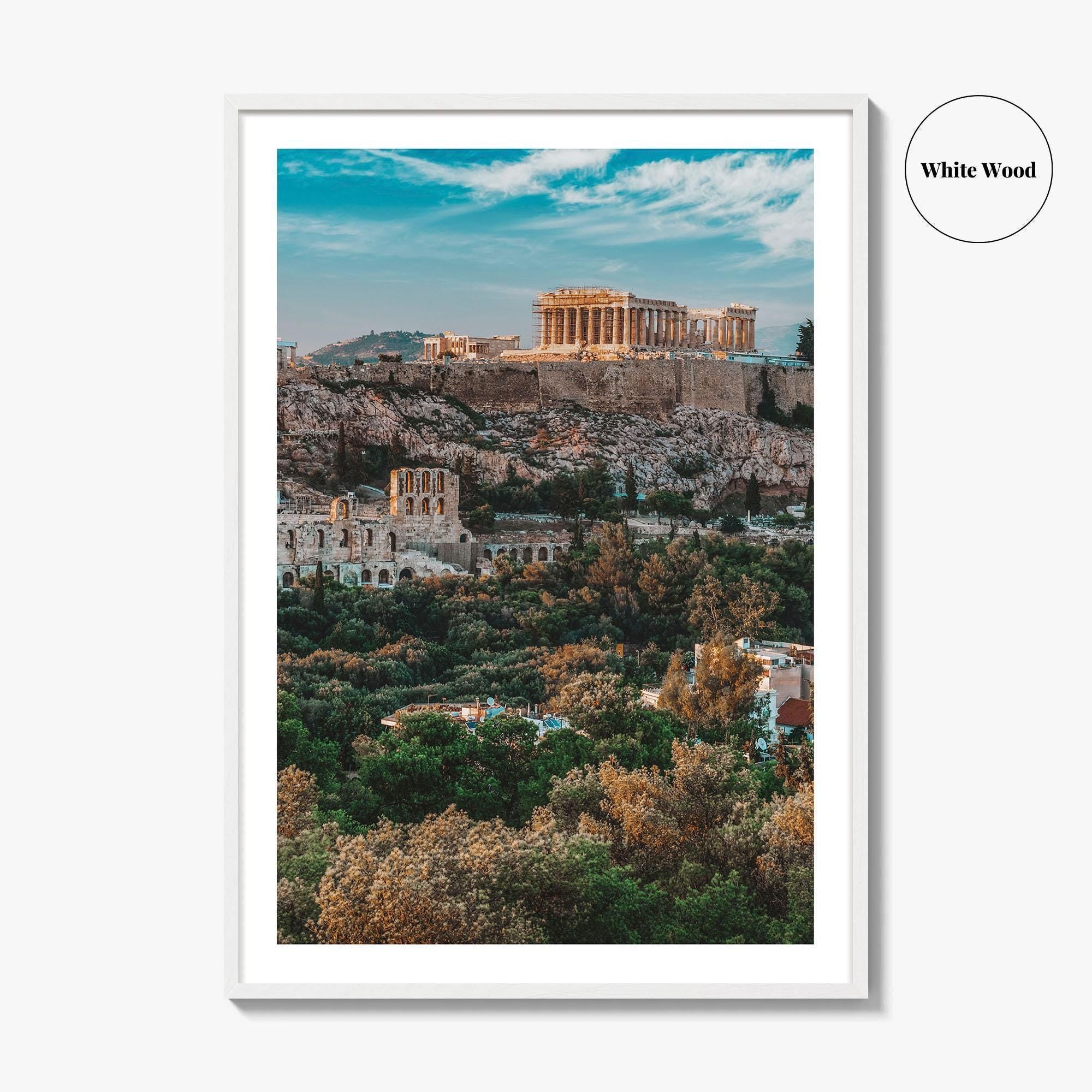 Athens Greece Skyline Fine Art Photo Print, Acropolis Wall Poster