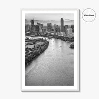 Austin Skyline Black and White Fine Art Photo Print, Texas, USA Poster, Wall Decor