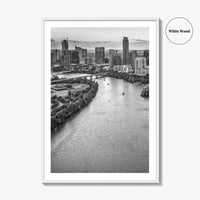 Austin Skyline Black and White Fine Art Photo Print, Texas, USA Poster, Wall Decor