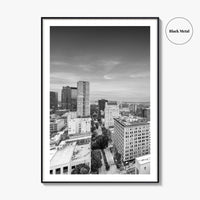 Birmingham Alabama Skyline Black and White Fine Art Photo Print, City, Alabama Poster