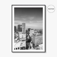 Birmingham Alabama Skyline Black and White Fine Art Photo Print, City, Alabama Poster