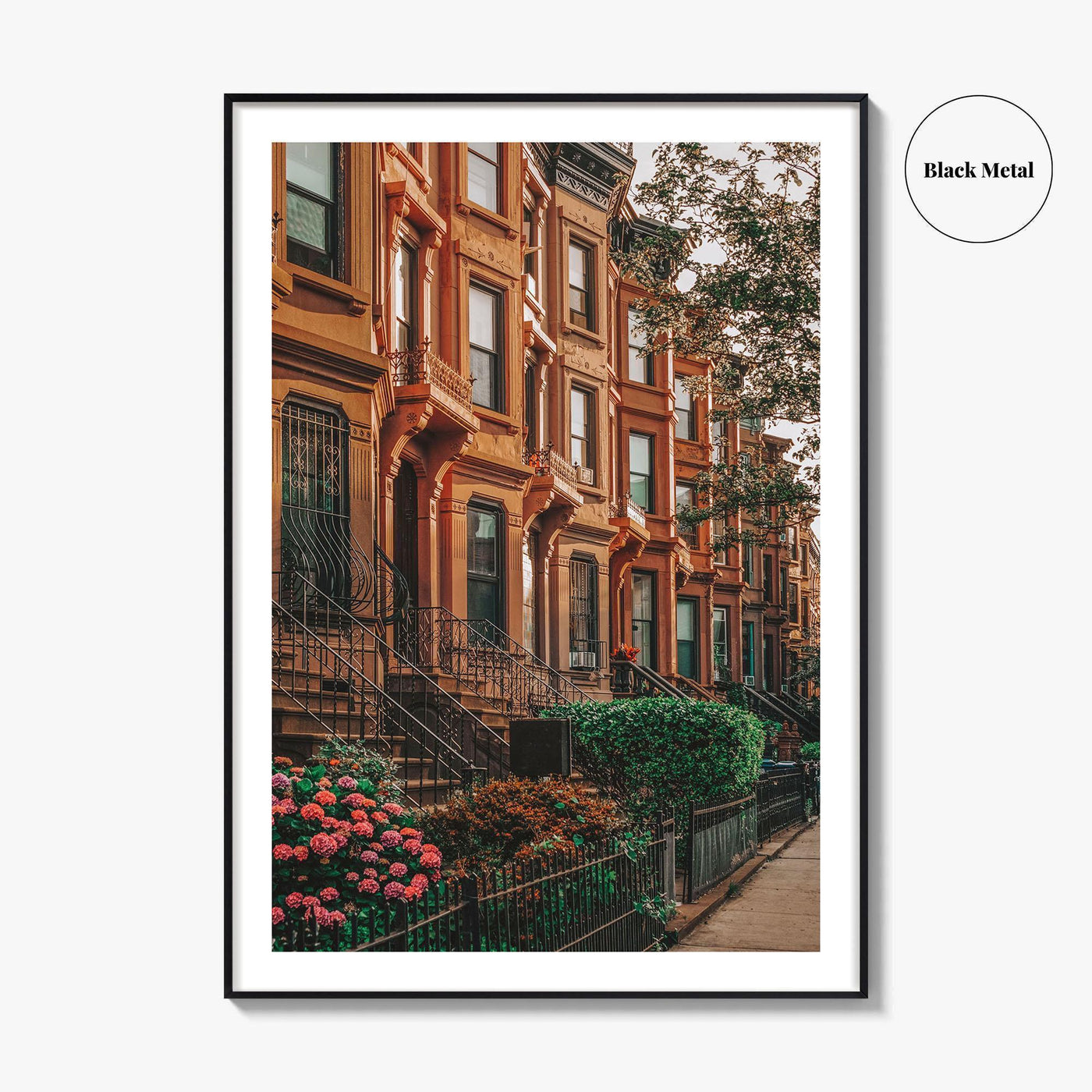 Bedford-Stuyvesant Fine Art Photo Print, Brooklyn Brownstones, NYC Wall Art Poster