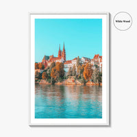Basel Fine Art Photo Print, Basler Münster, Rhine River, Switzerland