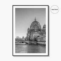 Berlin Black and White Fine Art Photo Print, Berliner Dom Museum Island Germany Poster