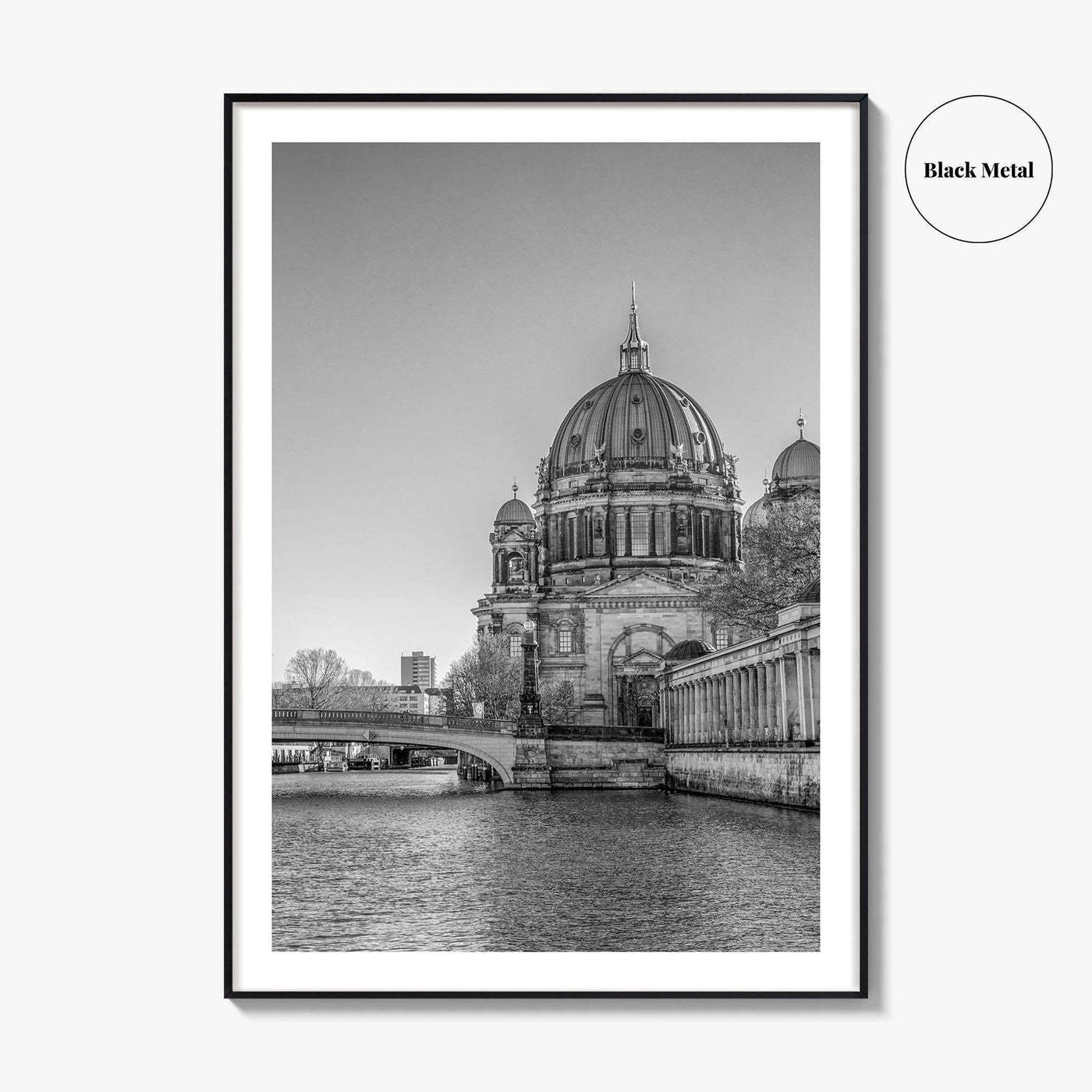 Berlin Black and White Fine Art Photo Print, Berliner Dom Museum Island Germany Poster