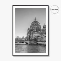 Berlin Black and White Fine Art Photo Print, Berliner Dom Museum Island Germany Poster