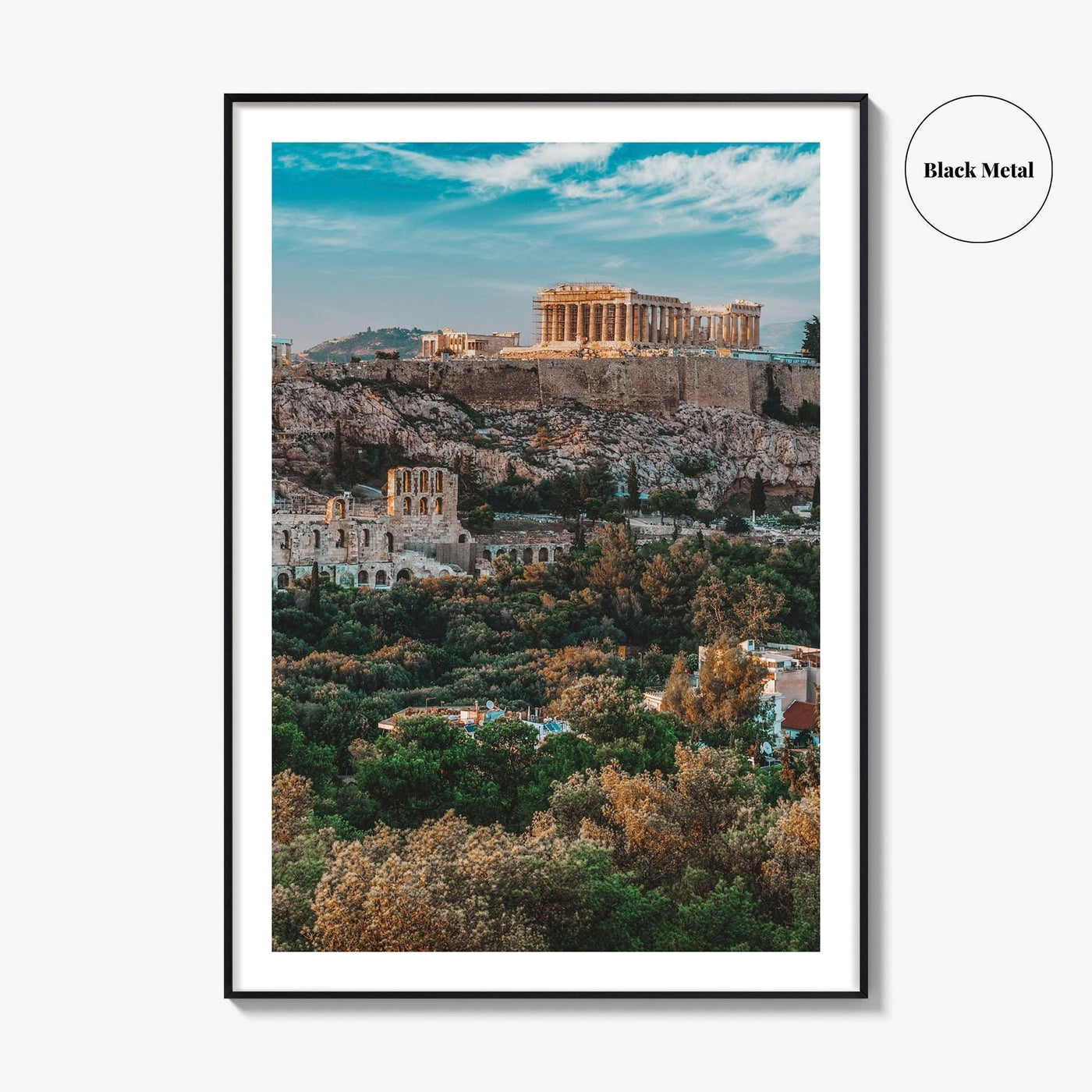 Athens Greece Skyline Fine Art Photo Print, Acropolis Wall Poster