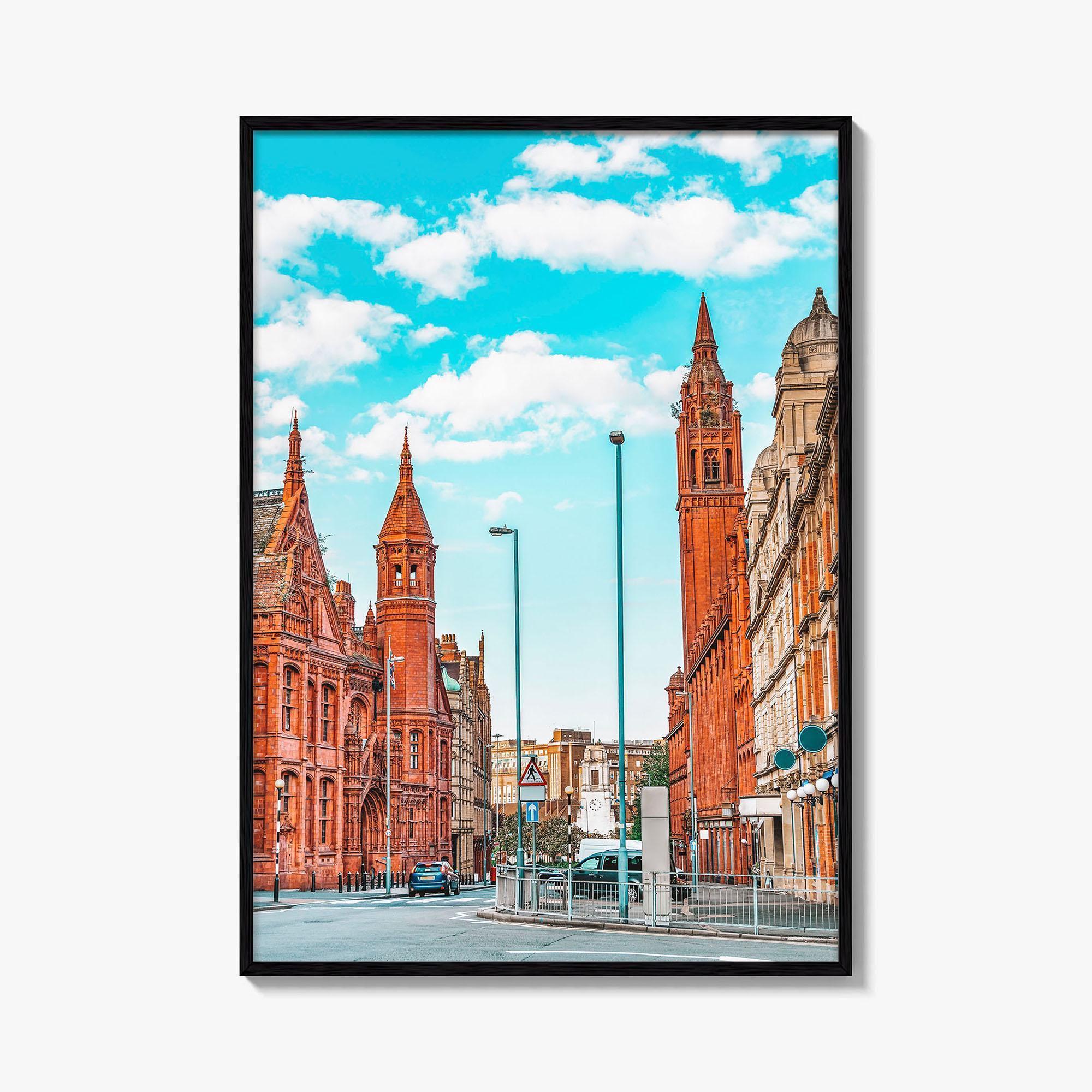 Birmingham England Fine Art Photo Print, Methodist Central Hall, Victoria Law Courts, UK Poster