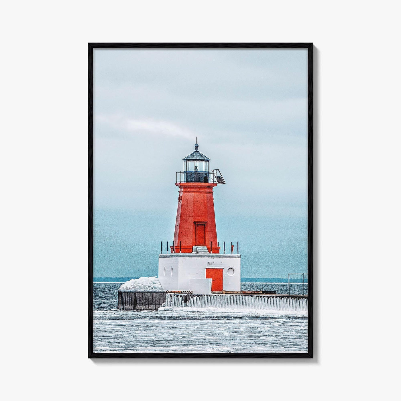 Ann Arbor Fine Art Photo Print, Michigan Lighthouse Wall Decor Poster, USA