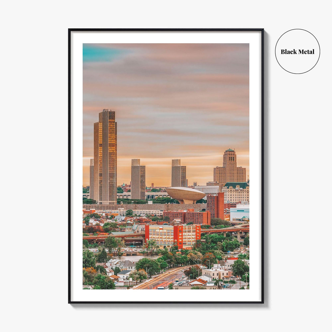 Albany New York Skyline Fine Art Photo Print, Wall Decor Poster, USA