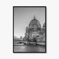 Berlin Black and White Fine Art Photo Print, Berliner Dom Museum Island Germany Poster
