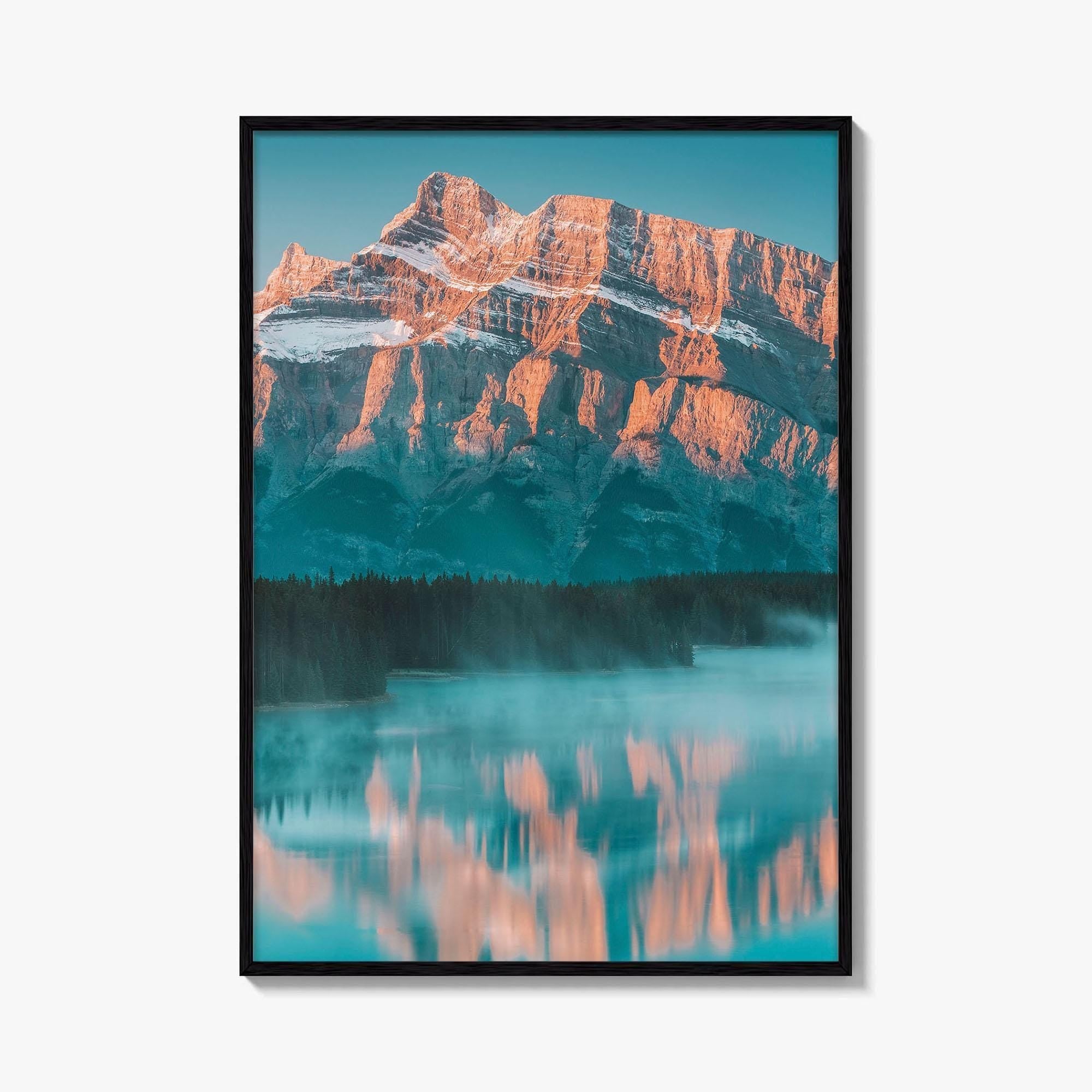 Banff National Park Fine Art Photo Print, Two Jack Lake, Alberta Canada Wall Poster
