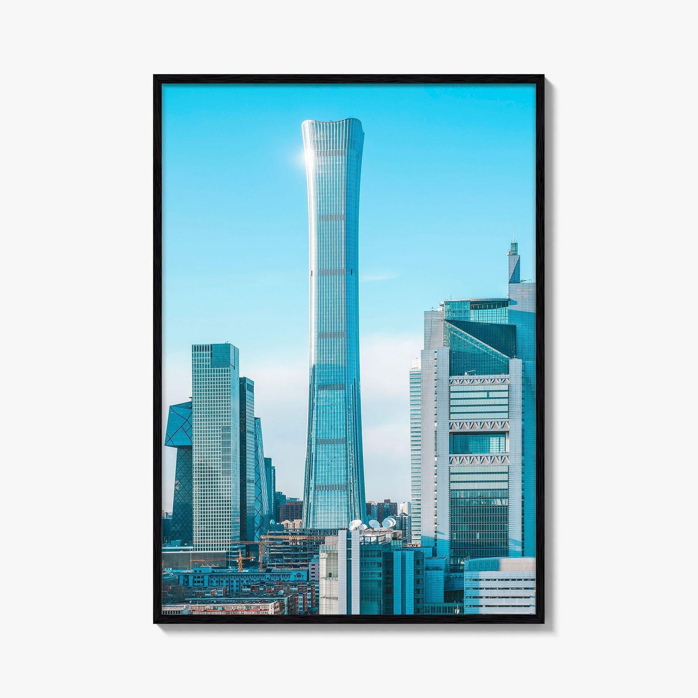 Beijing Skyline Fine Art Photo Print, China, CBD Guomao, Wall Decor Poster
