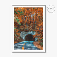 Asheville Fine Art Photo Print, Blue Ridge Parkway Tunnel, North Carolina Wall Poster
