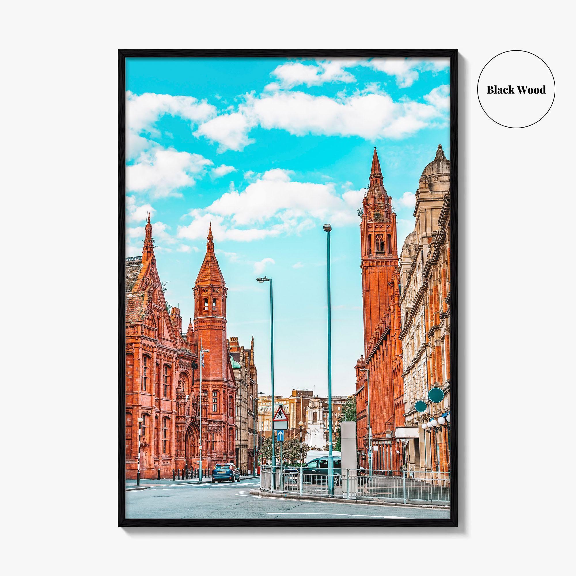 Birmingham England Fine Art Photo Print, Methodist Central Hall, Victoria Law Courts, UK Poster