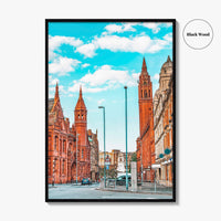 Birmingham England Fine Art Photo Print, Methodist Central Hall, Victoria Law Courts, UK Poster