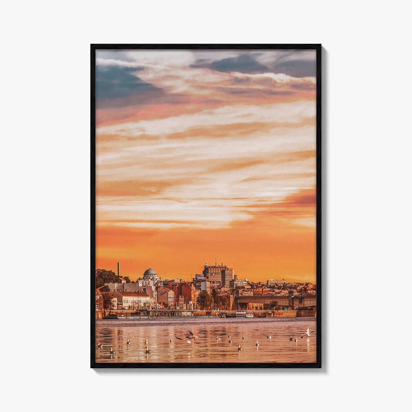 Belgrade Skyline Fine Art Photo Print, Sava River, Serbia, Beograd, Wall Poster