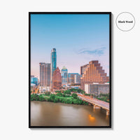 Austin Skyline Fine Art Photo Print, Texas Poster, Colorado River, ATX