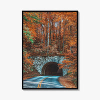 Asheville Fine Art Photo Print, Blue Ridge Parkway Tunnel, North Carolina Wall Poster
