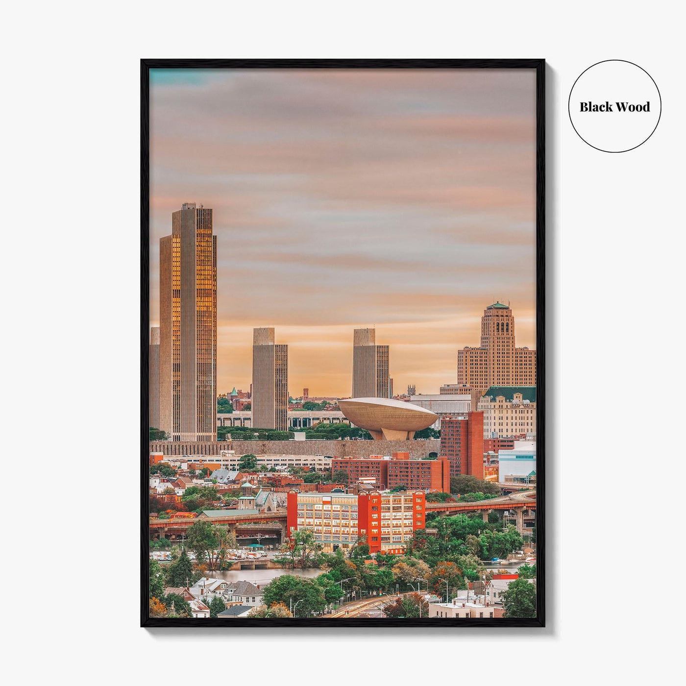 Albany New York Skyline Fine Art Photo Print, Wall Decor Poster, USA