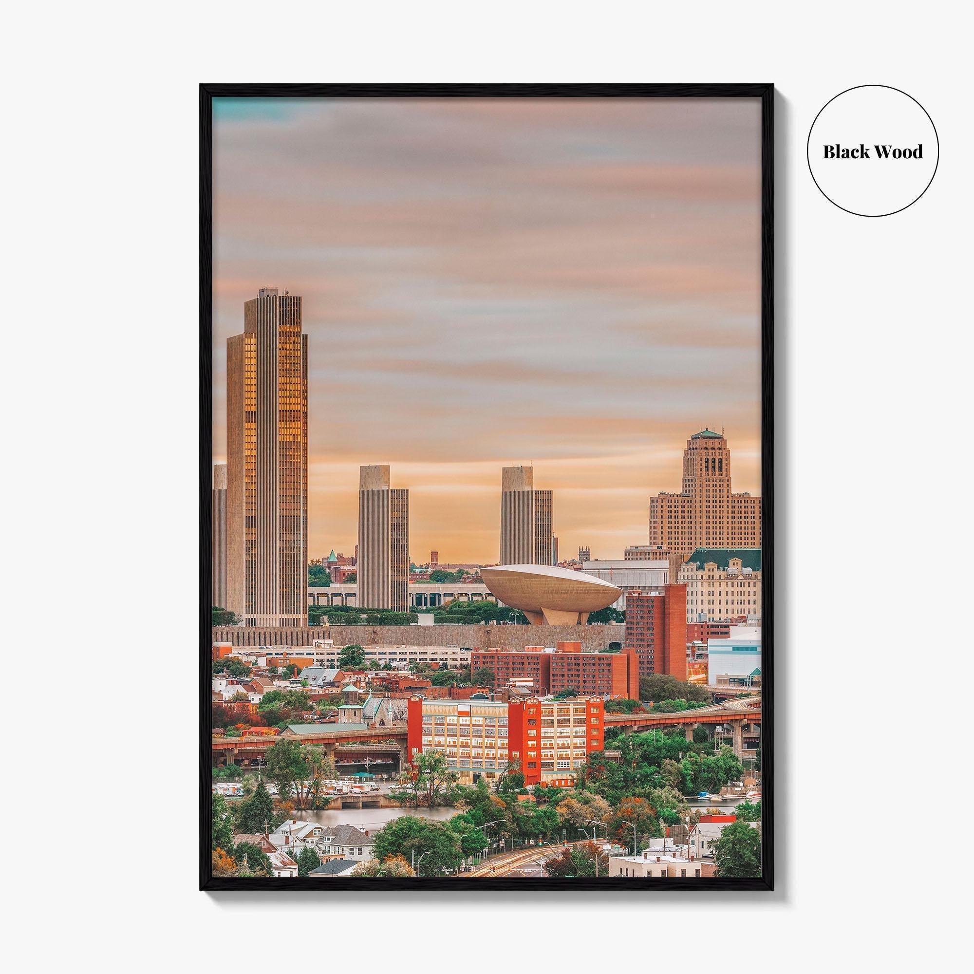 Albany New York Skyline Fine Art Photo Print, Wall Decor Poster, USA