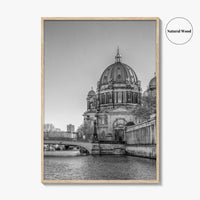 Berlin Black and White Fine Art Photo Print, Berliner Dom Museum Island Germany Poster