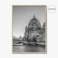 Berlin Black and White Fine Art Photo Print, Berliner Dom Museum Island Germany Poster