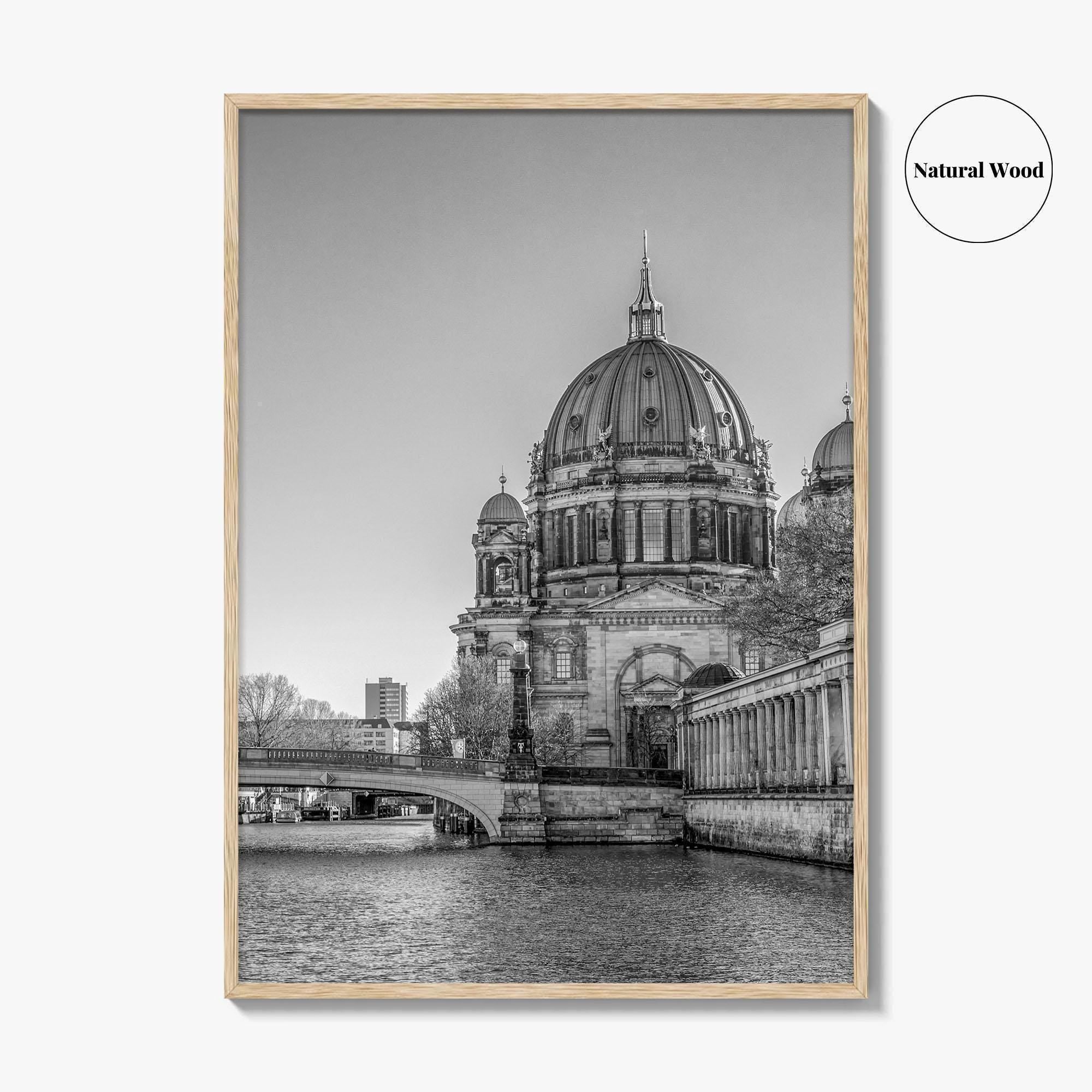 Berlin Black and White Fine Art Photo Print, Berliner Dom Museum Island Germany Poster