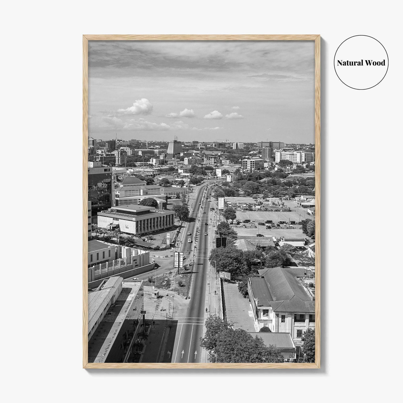 Accra Black and White Fine Art Photo Print, Ghana Central Poster, West Africa Decor