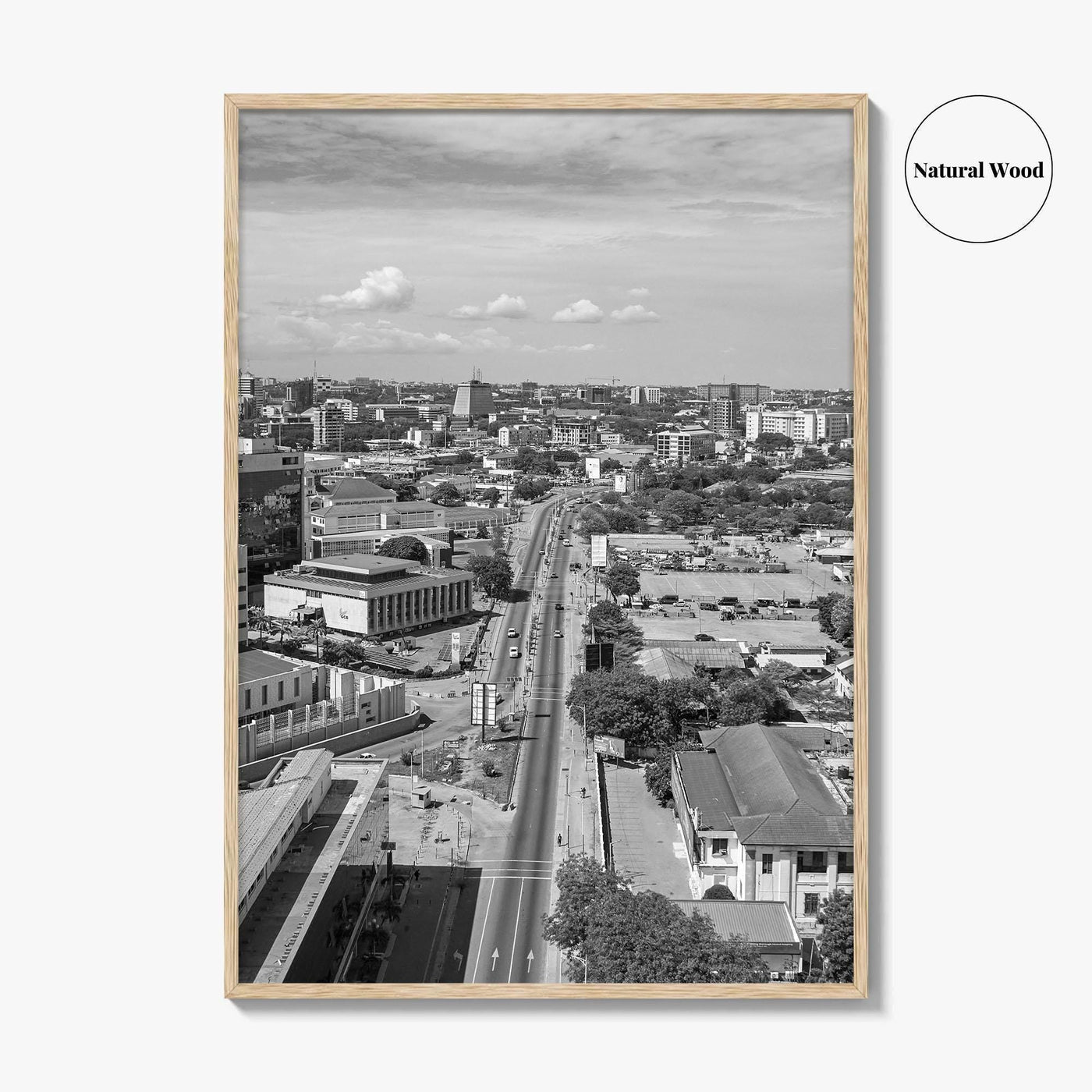 Accra Black and White Fine Art Photo Print, Ghana Central Poster, West Africa Decor