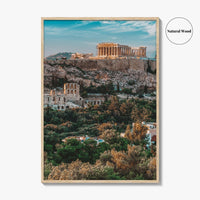 Athens Greece Skyline Fine Art Photo Print, Acropolis Wall Poster