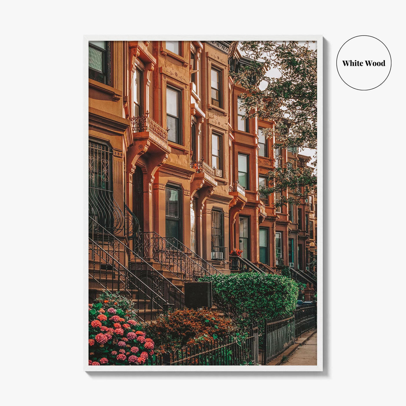Bedford-Stuyvesant Fine Art Photo Print, Brooklyn Brownstones, NYC Wall Art Poster