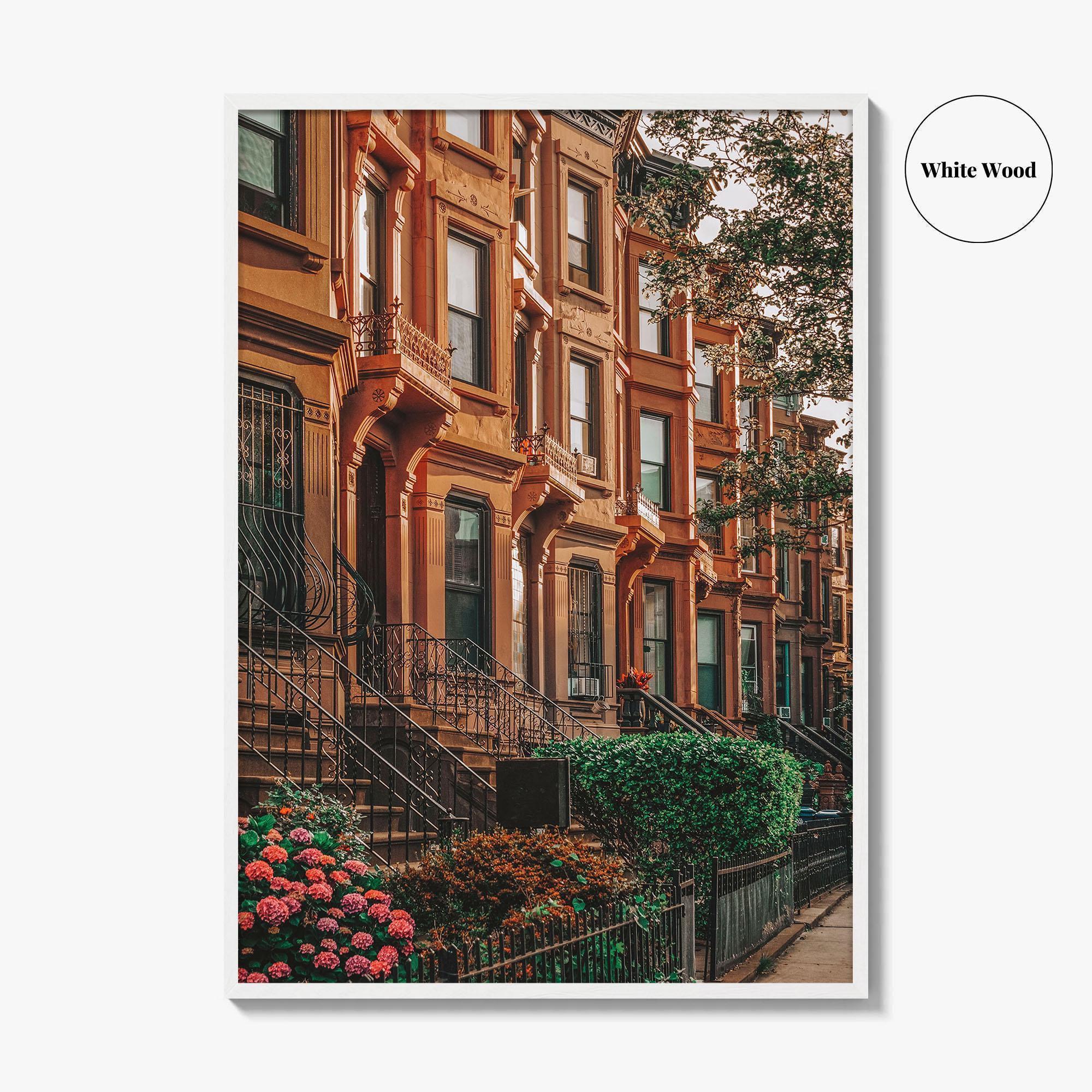 Bedford-Stuyvesant Fine Art Photo Print, Brooklyn Brownstones, NYC Wall Art Poster