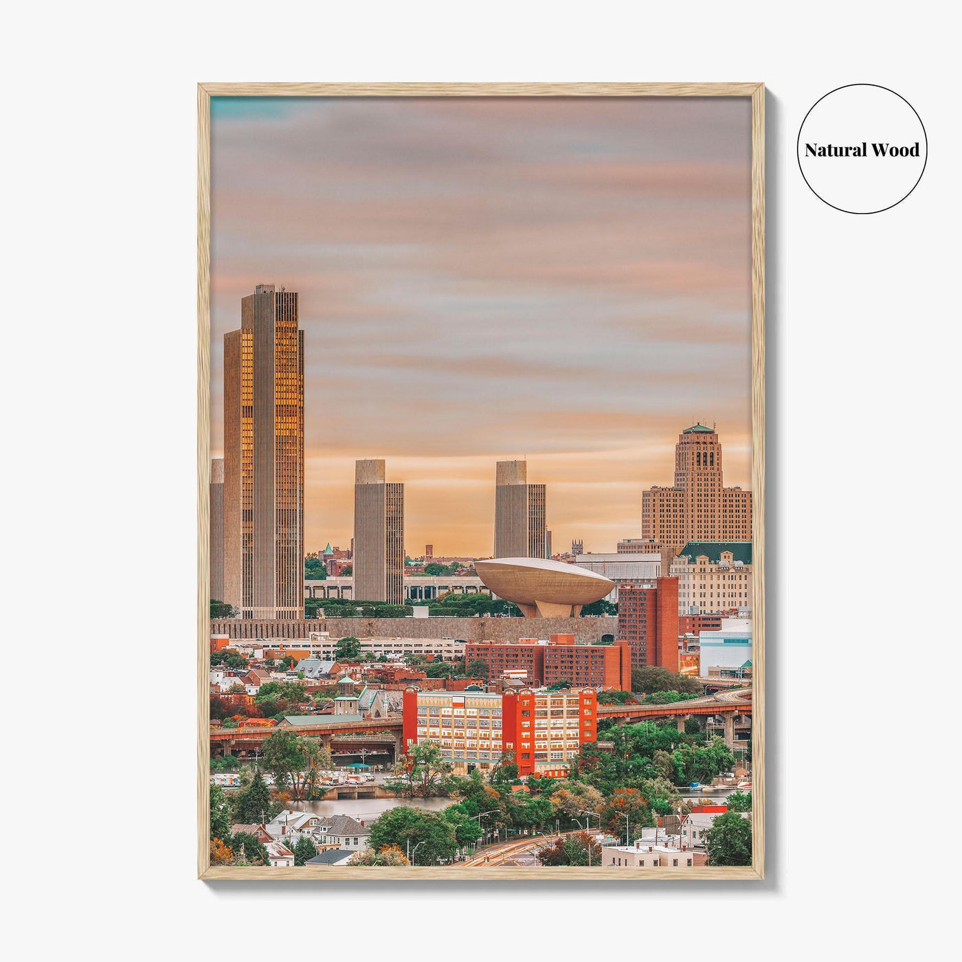 Albany New York Skyline Fine Art Photo Print, Wall Decor Poster, USA