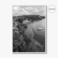 Anguilla Black and White Fine Art Photo Print, Caribbean Island Cliffs, Caribbean Poster