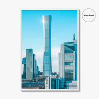 Beijing Skyline Fine Art Photo Print, China, CBD Guomao, Wall Decor Poster